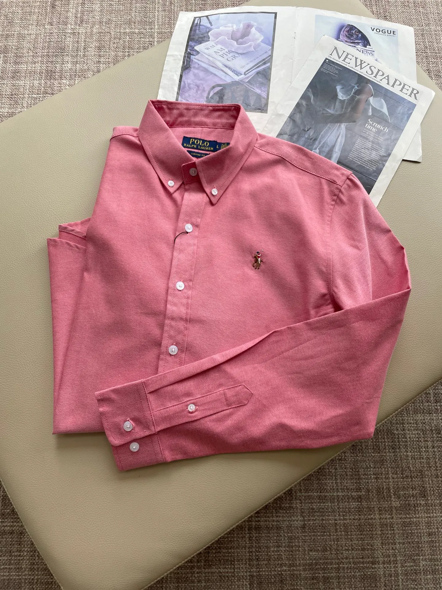 P220 🌸 Collection picture POLO Ralph Lauren pure cotton Oxford fabric classic casual shirt! Size:M-XXL